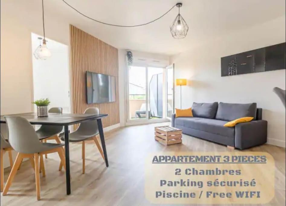 *T3*Toulouse Purpan+Parking+Piscineアパートメント エクステリア 写真